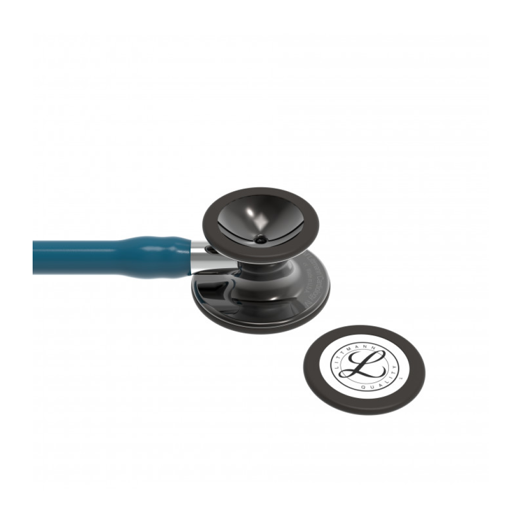 Stetoscop 3M Littmann Cardiology IV Caribbean Blue capsula fumurie finisaj lucios 6234 - capsula + diafragma