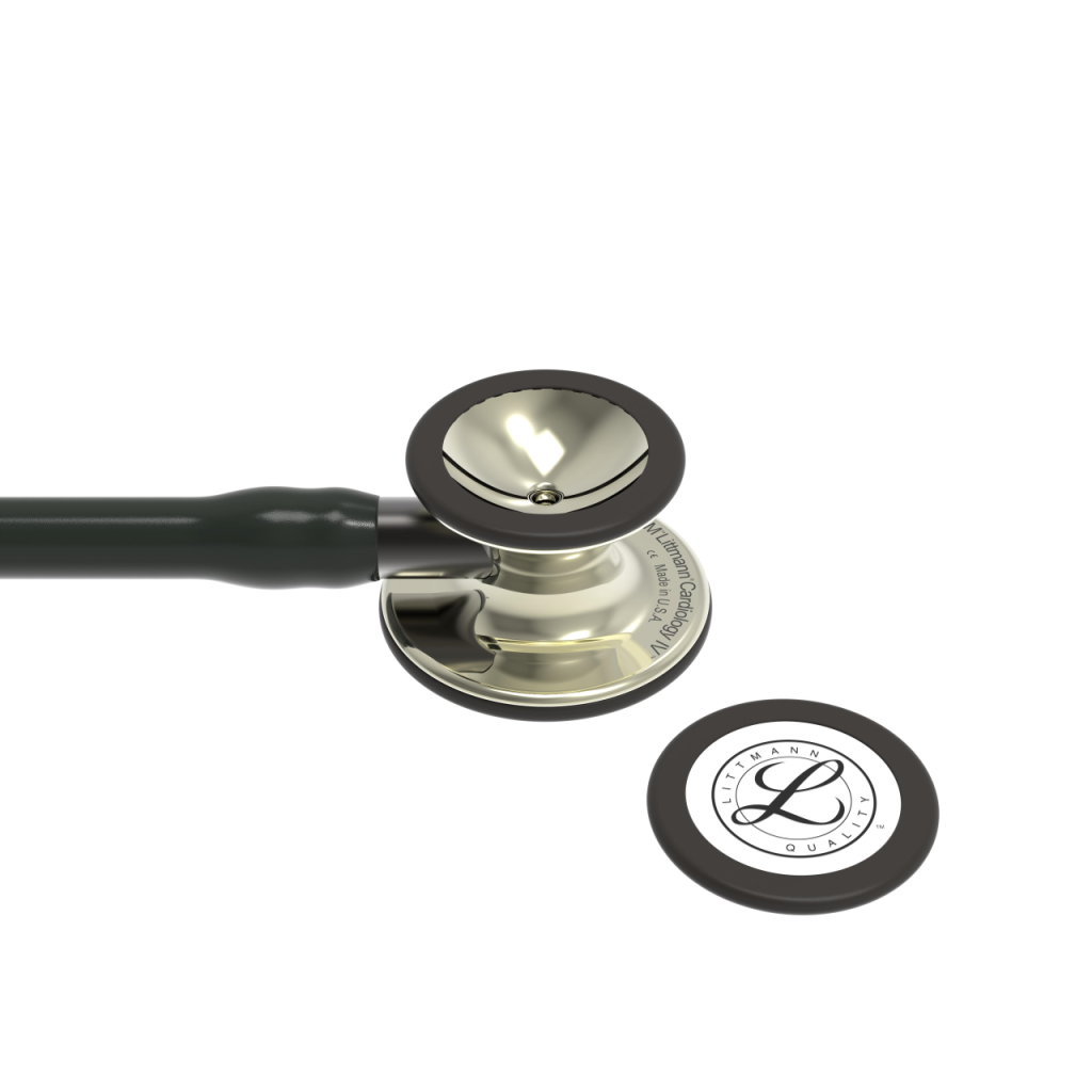 Stetoscop 3M Littmann Cardiology IV Negru, capsula sampanie 6179 - capsula + diafragma