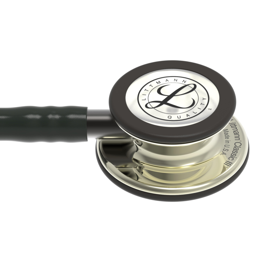 Stetoscop 3M Littmann Classic III Negru cu capsula sampanie 5861 - capsula vedere inclinata