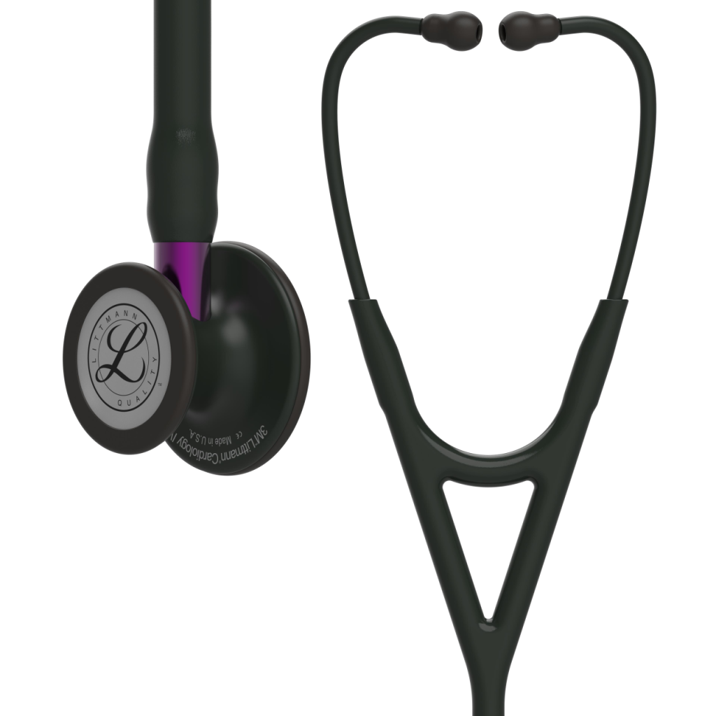 Stetoscop Littmann Cardiology IV Negru capsula neagra stem violet 6203