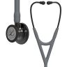 Pachet cardio -Stetoscop Littmann Cardiology IV Gri capsula fumurie reflexie oglinda 6238 + Borseta stetoscop Cardio Neagra